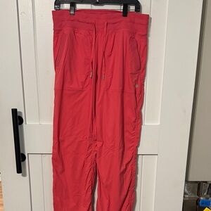 Lululemon Athletica Dance Studio Pants Lined Glaze Pink 10 TALL LONG